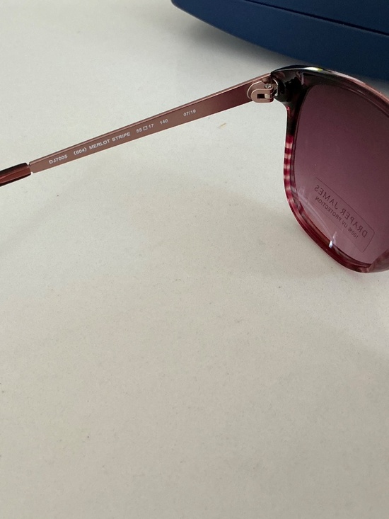 NIB Draper JAMES sunglasses DJ7005 (604) MERLOT STRIPE main image 6